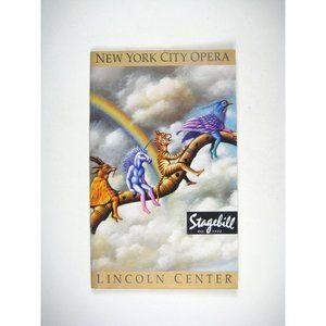 Magic Flute New York City Opera Stagebill October 1992 Lincoln Center NYC